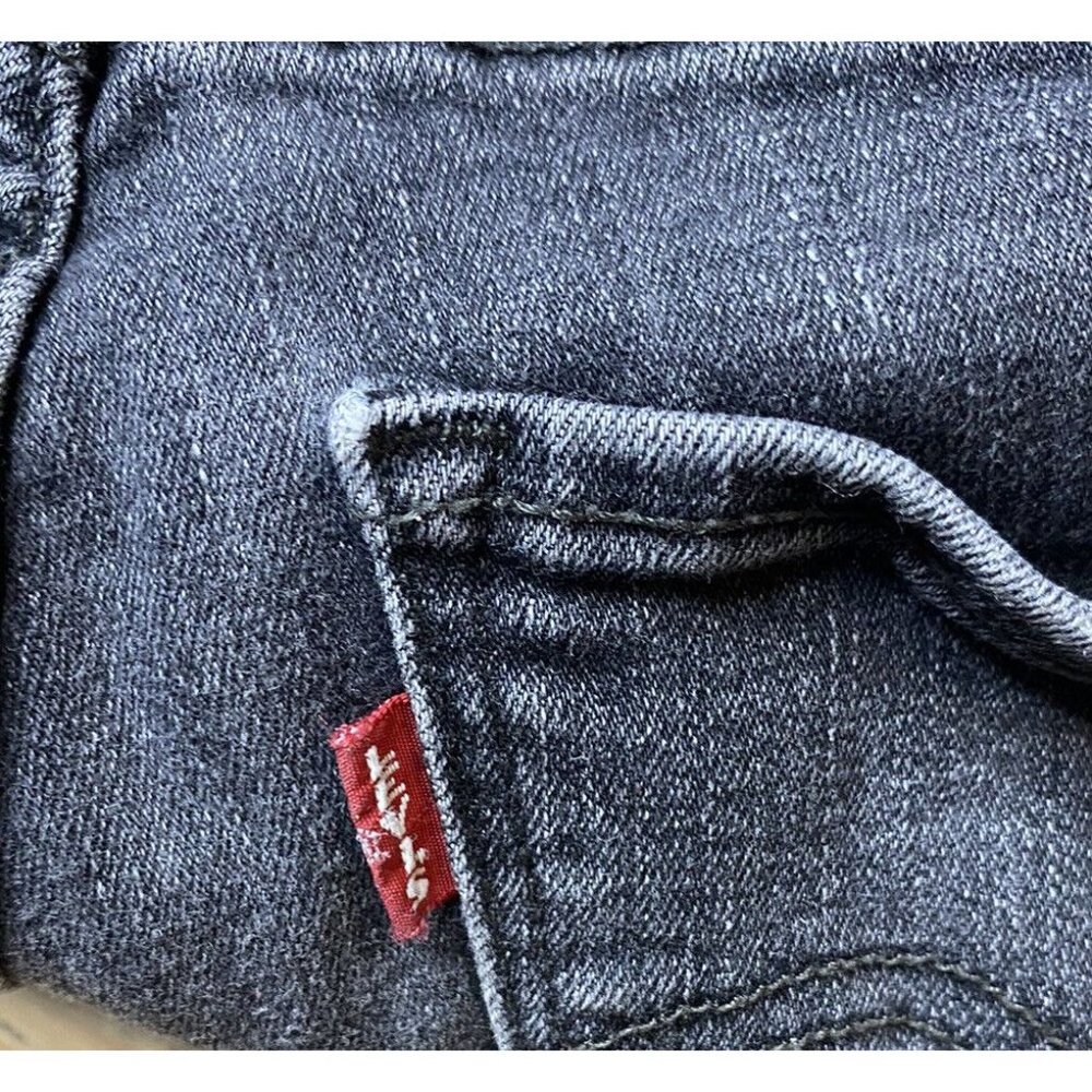 Levi's Premium Big E Curvy Skinny Jeans Womens 28 Low Rise Distressed Gray - Picture 10 of 10